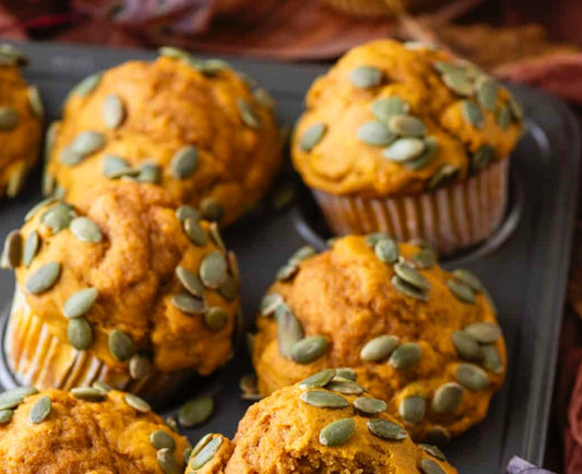 Zingy Pumpkin Ginger Muffins